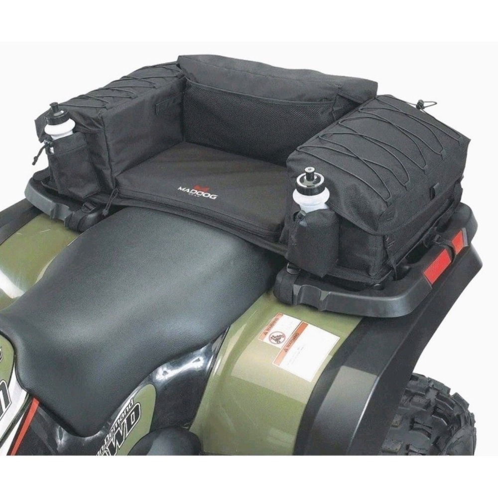 Coleman ATV Rear Padded Bottom Bag Extra Seat Storage Bag Cup Holder - Open Box
